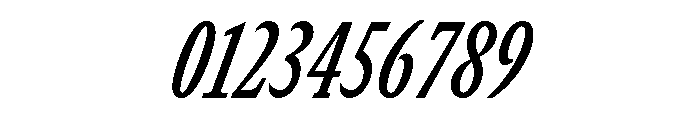 GTCanon SCondensedSemiboldItalic 2 Font OTHER CHARS