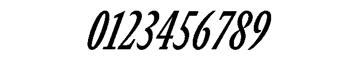 GTCanon SCondensedSemiboldItalic Font OTHER CHARS