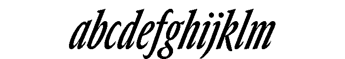 GTCanon SCondensedSemiboldItalic FONT