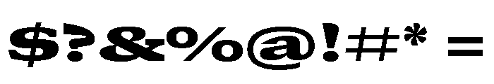 GTCanon SExpandedBlack Font OTHER CHARS