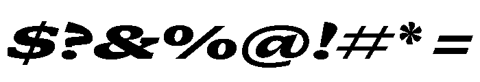 GTCanon SExpandedBlackItalic 2 Font OTHER CHARS