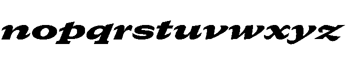 GTCanon SExpandedBlackItalic Font LOWERCASE