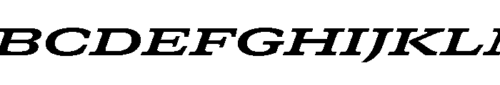 GTCanon SExpandedBoldItalic Font UPPERCASE