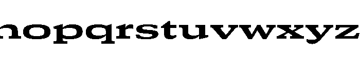GTCanon SExpandedBold Font LOWERCASE