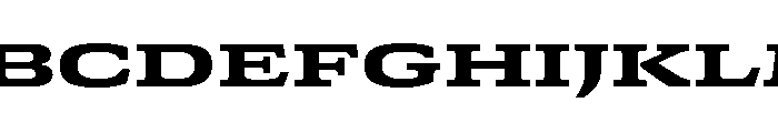 GTCanon SExpandedHeavy Font UPPERCASE