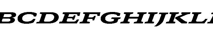 GTCanon SExpandedHeavyItalic 2 Font UPPERCASE