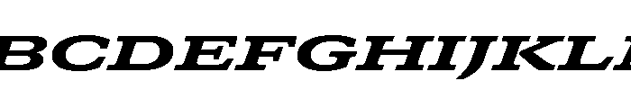 GTCanon SExpandedHeavyItalic Font UPPERCASE