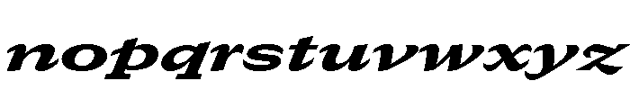 GTCanon SExpandedHeavyItalic Font LOWERCASE