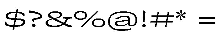 GTCanon SExpandedLight 2 Font OTHER CHARS