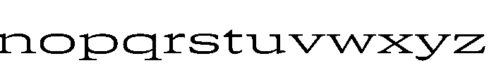 GTCanon SExpandedLight 2 Font LOWERCASE