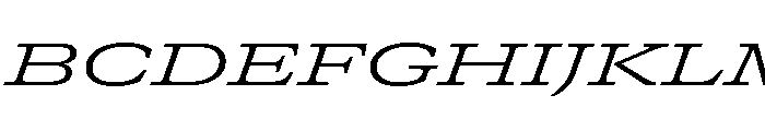 GTCanon SExpandedLightItalic Font UPPERCASE