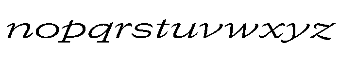GTCanon SExpandedLightItalic Font LOWERCASE