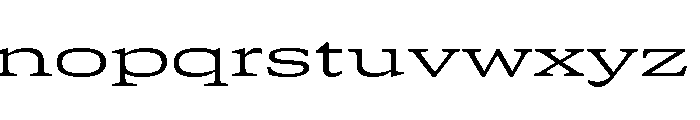 GTCanon SExpandedLight Font LOWERCASE