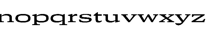 GTCanon SExpandedMedium 2 Font LOWERCASE