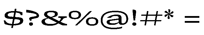 GTCanon SExpandedMedium Font OTHER CHARS