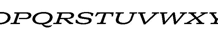GTCanon SExpandedMediumItalic 2 Font UPPERCASE