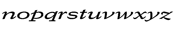 GTCanon SExpandedMediumItalic 2 Font LOWERCASE