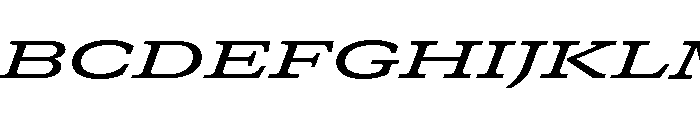 GTCanon SExpandedMediumItalic Font UPPERCASE