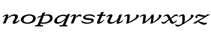 GTCanon SExpandedMediumItalic Font LOWERCASE