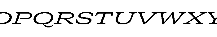 GTCanon SExpandedRegularItalic 2 Font UPPERCASE
