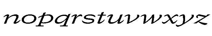 GTCanon SExpandedRegularItalic 2 Font LOWERCASE
