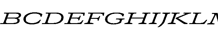 GTCanon SExpandedRegularItalic Font UPPERCASE