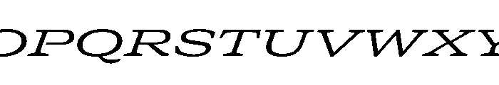 GTCanon SExpandedRegularItalic Font UPPERCASE