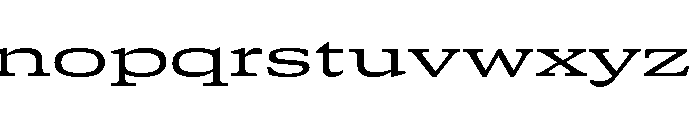 GTCanon SExpandedRegular Font LOWERCASE