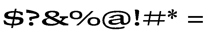 GTCanon SExpandedSemibold 2 Font OTHER CHARS