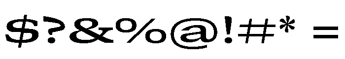 GTCanon SExpandedSemibold Font OTHER CHARS