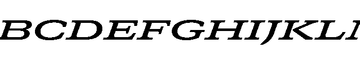 GTCanon SExpandedSemiboldItalic Font UPPERCASE