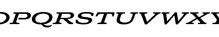 GTCanon SExpandedSemiboldItalic Font UPPERCASE
