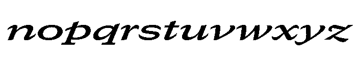 GTCanon SExpandedSemiboldItalic Font LOWERCASE