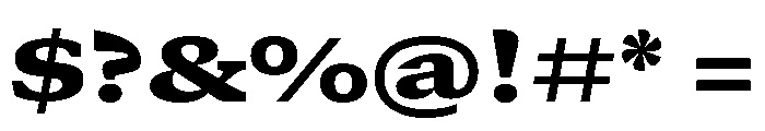 GTCanon SExtendedBlack Font OTHER CHARS