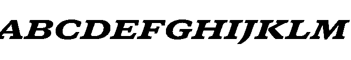 GTCanon SExtendedBlackItalic 2 Font UPPERCASE
