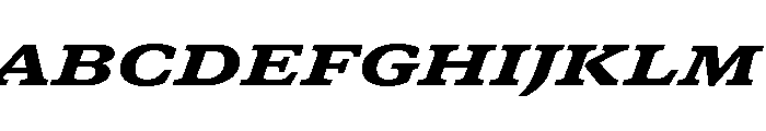 GTCanon SExtendedBlackItalic Font UPPERCASE