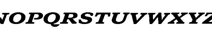 GTCanon SExtendedBlackItalic Font UPPERCASE