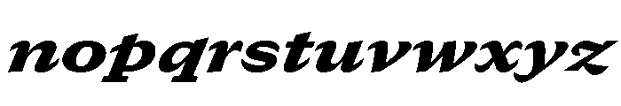 GTCanon SExtendedBlackItalic Font LOWERCASE