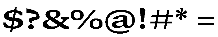 GTCanon SExtendedBold 2 Font OTHER CHARS