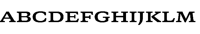 GTCanon SExtendedBold 2 Font UPPERCASE