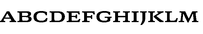 GTCanon SExtendedBold Font UPPERCASE