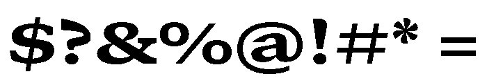 GTCanon SExtendedHeavy 2 Font OTHER CHARS