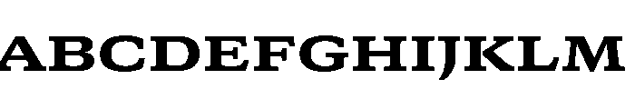 GTCanon SExtendedHeavy 2 Font UPPERCASE