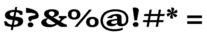 GTCanon SExtendedHeavy Font OTHER CHARS