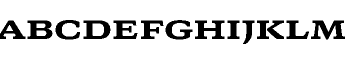 GTCanon SExtendedHeavy Font UPPERCASE