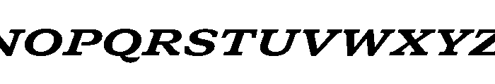 GTCanon SExtendedHeavyItalic 2 Font UPPERCASE
