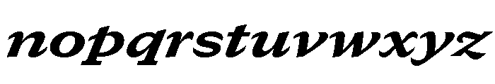GTCanon SExtendedHeavyItalic 2 Font LOWERCASE