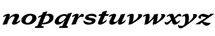 GTCanon SExtendedHeavyItalic Font LOWERCASE