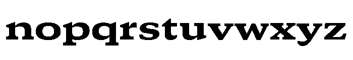 GTCanon SExtendedHeavy Font LOWERCASE