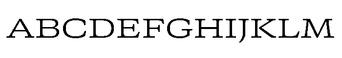 GTCanon SExtendedLight Font UPPERCASE